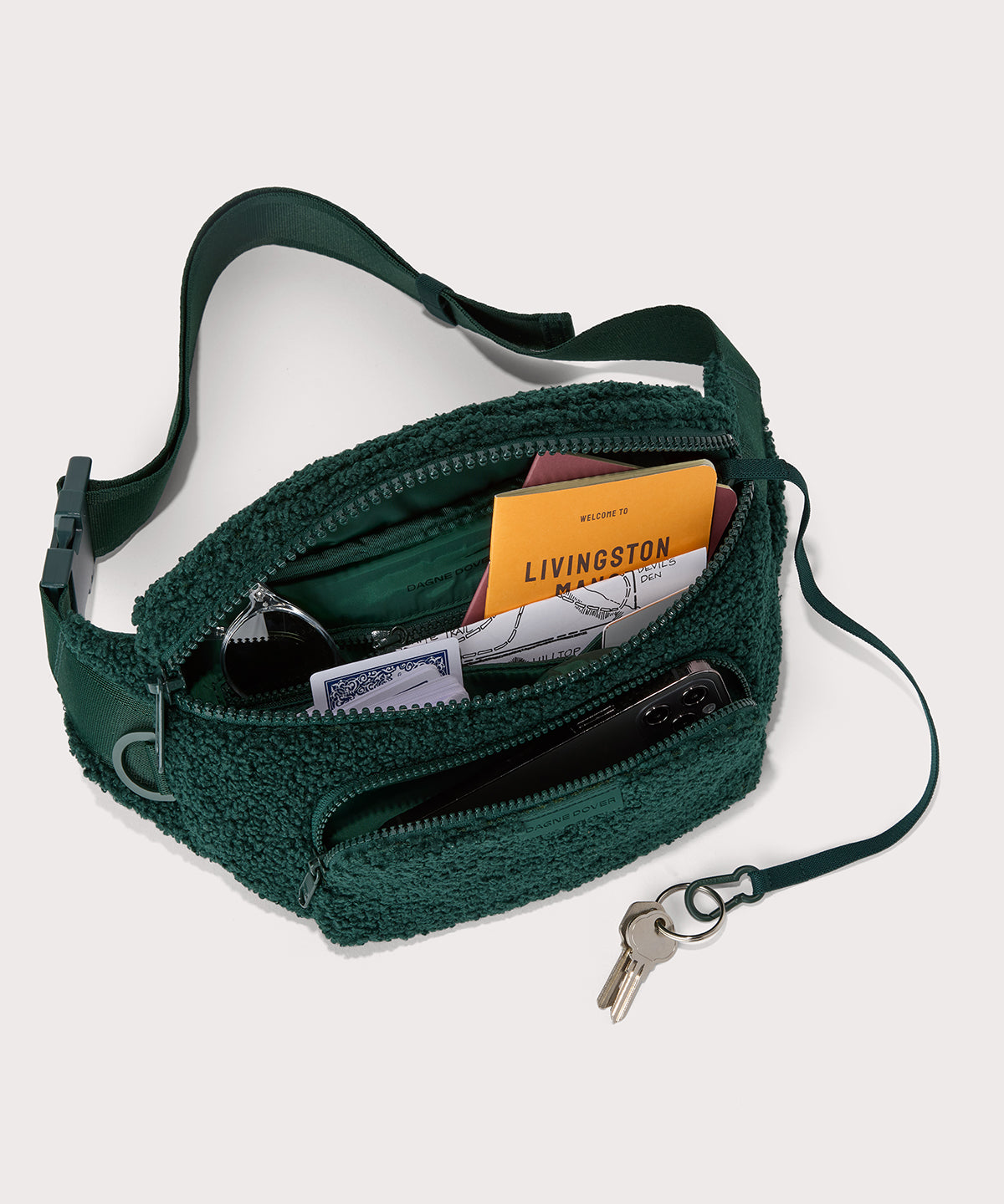 Jax Large Fanny Pack in Cypress Shearling - Image 2
